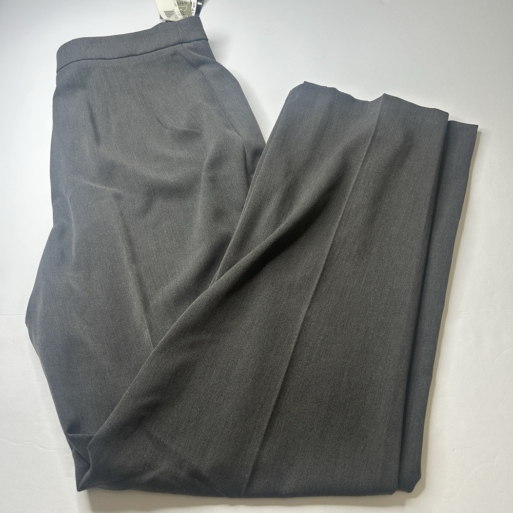 NWT Briggs New York Gray Dress Pants Straight Leg Career Women's Size 12